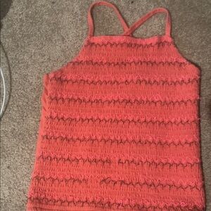 Women's Red Strappy Top